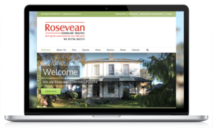 Rosevean Veterinary Practice website by Black Hen